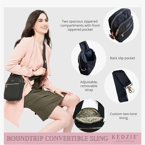 KEDZIE CONVERTIBLE SLING & CROSSBODY BAG. TIE DYE ADJUSTABLE CELL PHONE … - Picture 8 of 8